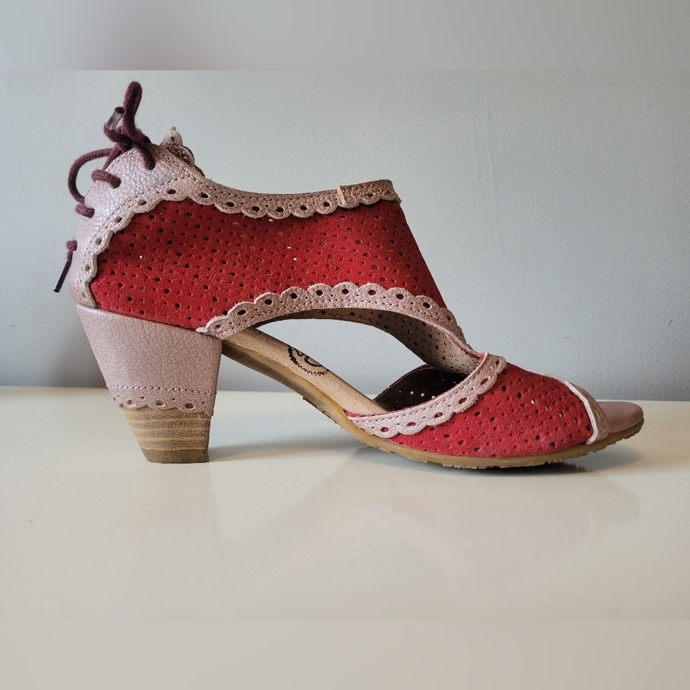 DKode T Strap Open Toed Sandals With Back Ties, VGUC, Size 38 - Picture 6 of 11